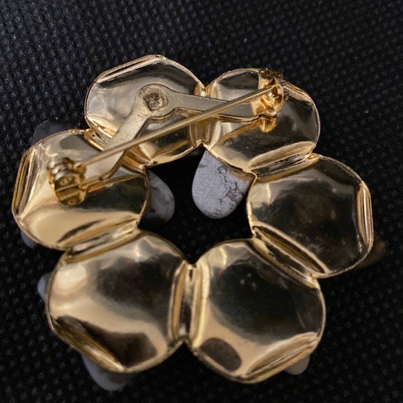 Vintage 4 piece brooch, bracelet, keychain & necklace with mixed stones - Picture 8 of 10